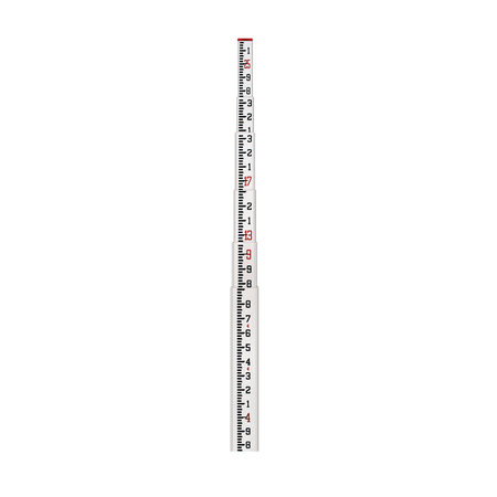 SITEPRO SCR 25Ft Fiberglass Leveling Rod (CR) - 10ths 11-SCR25-T